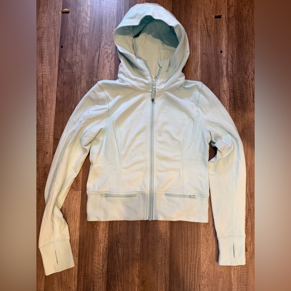 lululemon athletica Jackets & Blazers - Lululemon Athletica Mint Ligjt Blue/Green Zip-Up Jacket Women’s 8 EUC